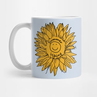 Yellow Summer Vibing Sunflower Mug